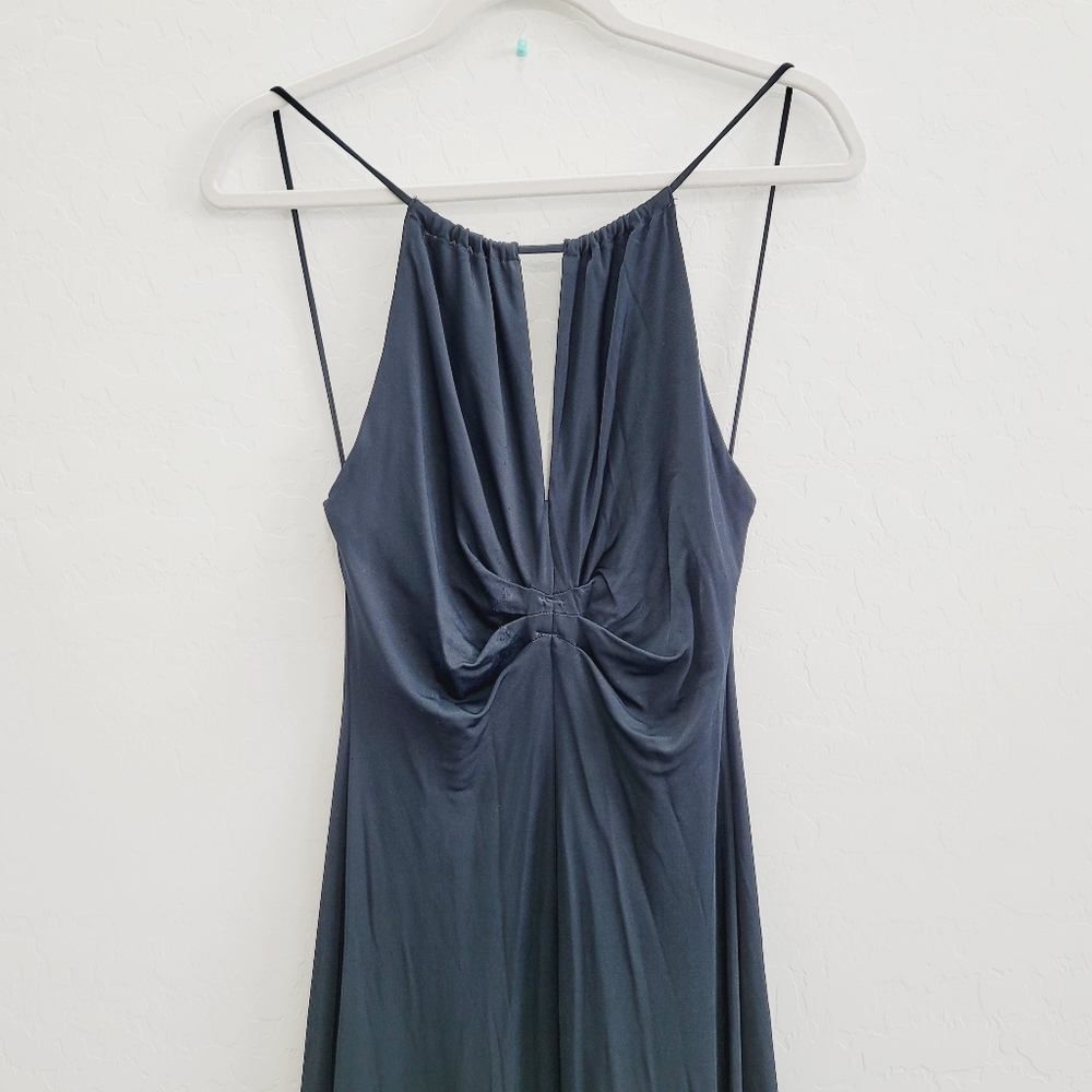 💕 BCBGMaxAzria Black Maxi Dress Gown Women's Size 8 - Picture 10 of 11